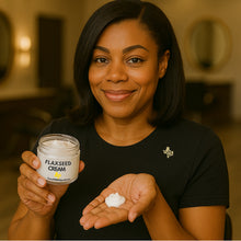 Load image into Gallery viewer, Flaxseed Nourishing Cream & Lotion – Strength, Moisture & Medium Hold for Natural Hair 🌱✨