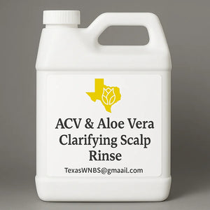 ACV & Aloe Vera Clarifying Scalp Rinse – Gently Removes Buildup for Braids, Locs, & Natural Styles | Bulk & Private Label