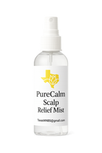 Load image into Gallery viewer, PureCalm Scalp Relief Mist 💧 – Instant Hydration, Cooling Comfort &amp; Itch Relief for Dry, Sensitive Scalps After Braids &amp; Protective Styles
