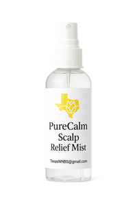 PureCalm Scalp Relief Mist 💧 – Instant Hydration, Cooling Comfort & Itch Relief for Dry, Sensitive Scalps After Braids & Protective Styles